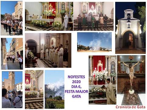 RESUM NOFESTES, TAMBÉ UN ATÍPIC DIA DEL PATRÓ (Covid-19) Passacarrer, misses i bombardeig aeri a migdia. Sense processó, ni castell