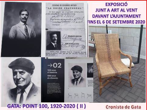GATA: CENT ANYS DE FÀBRICA, MOBLES I DISSENY, POINT 1920-2020: EXPOSICIÓ QUE ES POT VEURE JUNT A ART AL VENT DAVANT LAJUNTAMENT ( II )