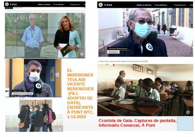 À PUNT VISITA GATA PER A ENTREVISTAR VICENTE BERENGUER, MISSIONER FILL ADOPTIU DEL POBLE. Vídeo