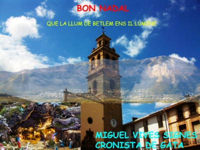 LA MEUA FELICITACIÓ DEL NADAL PER A TOTES I TOTS: DES DE GATA