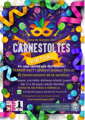 L'AJUNTAMENT ANIMA EL VEÏNAT A FESTEJAR ELS DARRERS DIES VIRTUALMENT (Hui és Darrer dijous a Gata. Comencen les terceres festes no-celebrades de 2021)