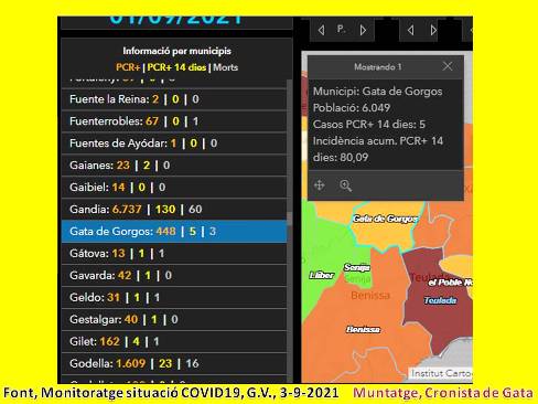 COVID19, GATA: CAP CONTAGI. TRES ALTES, RESTEN 5 CASOS. NO TENIEM CAP CONTAGI DES DEL 15 DE JUNY