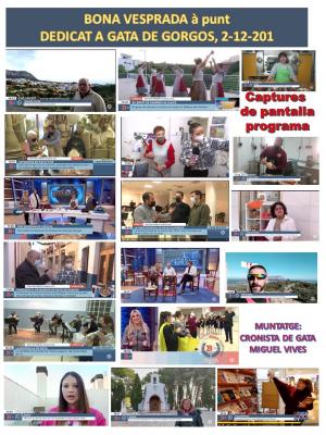 RECORDANT EL DIA 2, GATA VA SER EL POBLE PROTAGONISTA, AMB 2 HORES, AL PROGRAMA DE À PUNT