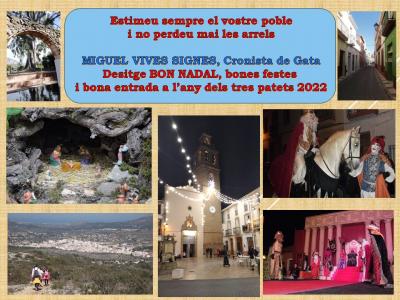 FELICITEN EL NADALDES DE GATA, LA MEUA TARGETA PER A TOTES I TOTS VOSALTRES