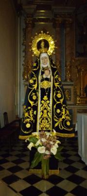 SETMANA DE DOLORS A GATA. Septenari a la Verge. La imatge actual té 82 anys