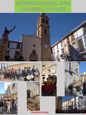 TAMBÉ DESPRÉS DE TRES ANYS SENSE, EMOTIU ENCONTRE PASQUAL A GATA, AMB MOLT BON DIA. ARA LA GENT S'EN VA A MENJAR LES VIANDES TRADICIONALS I TÍPIQUES