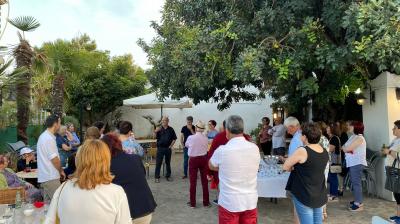 ART DEL GRUP TAPIS A LES PARETS DEL CORRAL DEL PATO. Els artistes eren guiats pel mestre Ginestar