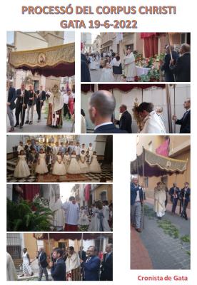 SOLEMNE I RESPETUOSA PROCESSÓ DEL CORPUS CHRISTI. Després de dos anys sense, va tornar als carrers de Gata