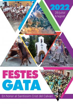 PRE-FESTES GATA: COMPTE ENRERE. DIJOUS 28 COMENCEN EN HONOR AL SANTÍSSIM CRIST DEL CALVARI (del 28 de juliol al 6 d'agost). Pregonarà el perdiodista Francesc Arabí; es recupera la novetat del 2019 Bous a banda