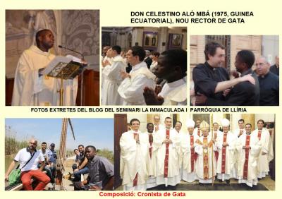 EL RECTOR DON CELESTINO ALÓ MBÁ S'INCORPORARÀ A LA PARRÒQUIA A LA TARDOR. L'actual rector de Gata, Don Juan Antonio Navarro Tarín, es destinat a la parroquial de Sant Bertomeu de Xàbia