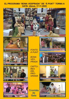 EL PROGRAMA BONA VESPRADA DE À PUNT TORNA A GATA: Tenda de canastes, fàbrica de barrets, poeta, carnesseria centenària, fàbrica de guitarres, músic digital, escola de pilotai com a colofó el MISTERI DELS REIS