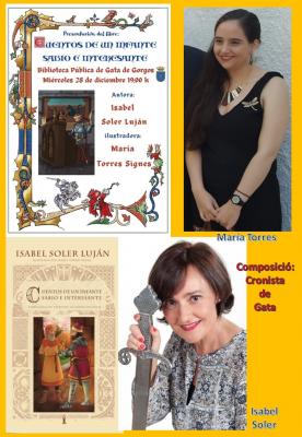 LA JOVE ARTISTA GATERA MARIA TORRES SIGNES IL·LUSTRADORA DEL CONTE QUE ES PRESENTA DEMÀ DIA 28 A LA BIBLIOTECA (Cuentos de un infante sabio e interesante de Isabel Soler Luján)