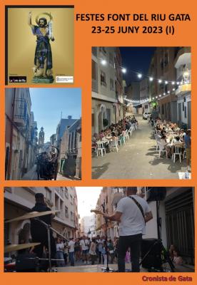HUI ÉS SANT JOAN, PATRÓ DEL BARRI LA FONT DEL RIU DE GATA. Jocs matinals; missa i processó a la vesprada; sopar, ball i foguera a la nit. Ahir, èxit al tapeo, sopar i ball