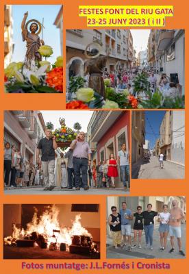 ACABEN LES FESTES DE LA FONT DEL RIU DE GATA: AHIR MISSA, PROCESSÓ I FOGUERA. HUI, PILOTA, TRUC I PAELLA