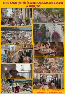 XINO XANO (À PUNT) VISITA GATA I AMB EL FIL CONDUCTOR DE AITXÒ ÉS AITXINA DONA A CONÉIXER OFICIS, TRADICIÓ, GASTRONOMIA, PARATGES I PERSONES GATERES (DIJOUS, 29 DE JUNY)