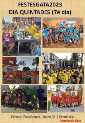 FESTESGATA2023: LES QUINTADES CELEBREN EL SEU DIA (7é dia)
