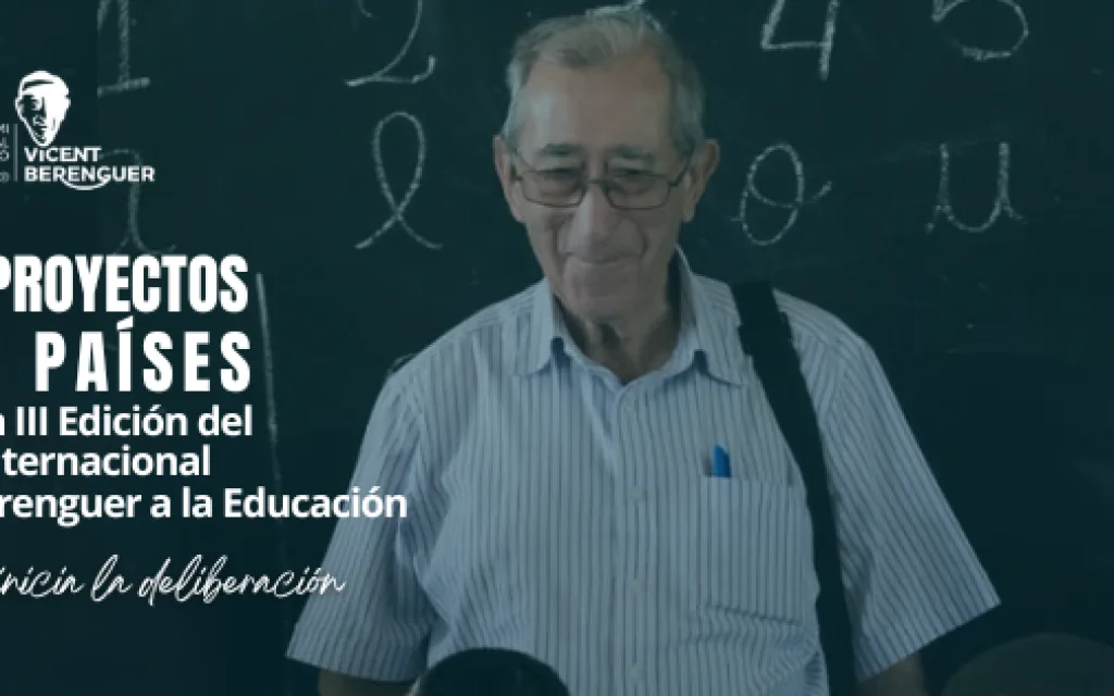 ES PRESENTEN TRETZE PROJECTES A LA III EDICIÓ DEL PREMI INTERNACIONAL VICENT BERENGUER A L'EDUCACIÓ. Procedents de dotze païssos. Enguany és l'embaixador del premi Juan Pablo Signes. Dotat amb 36.000 euros