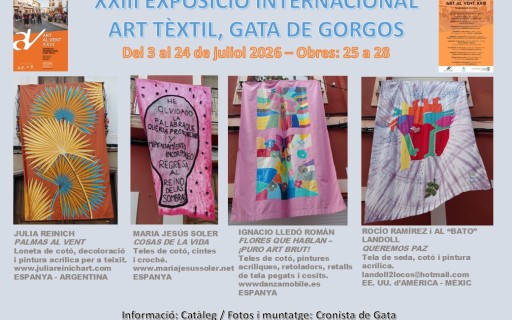 MIRADES URBANES, ART AL VENT, GATA: Obres 25 a 28, divendres 10 de juliol
