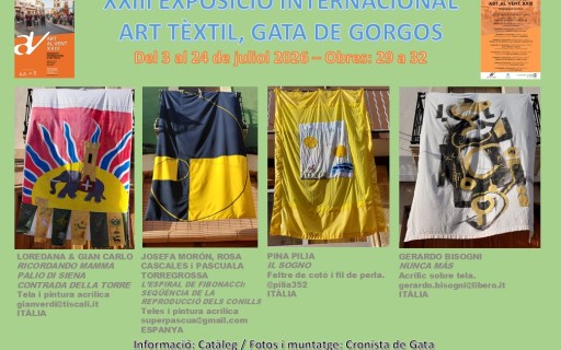 MIRADES URBANES: ART AL VENT DE GATA. Obres: 29 a 32. Hui és dissabte 11 de juliol