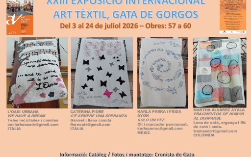 MIRADES URBANES, TORNEM AL CARRER CONSTITUCIÓ, ART AL VENT 2026. Set dies més. Obres 57 a 60