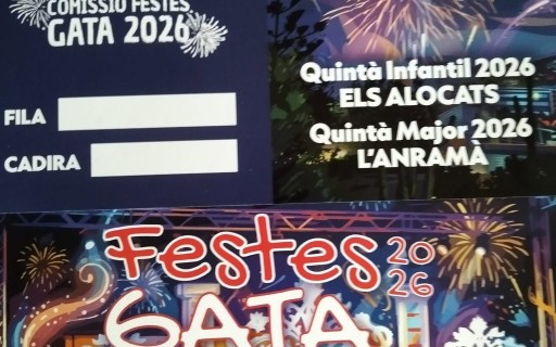 PREÀMBUL FESTER DE GATA. ESTA NIT, FESTIVAL 2026. ELECCIÓ INFANTILS I MAJORS. 55 edició de majors (48 de regines i 7 de representants) i 50 de infantils (42 de regines i 8 de representants)