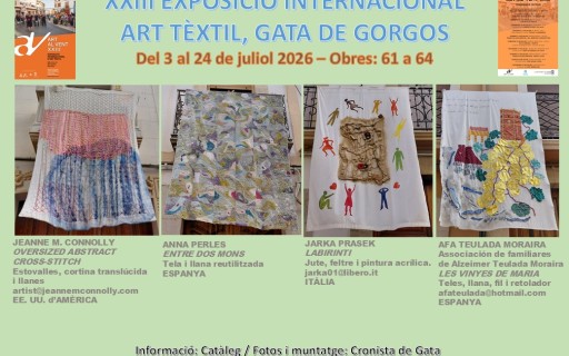 MIRADES URBANES, DINS DEL CARRER CONSTITUCIÓ. Art al Vent 2026. Hui és diumenge 19 de juliol. Obres 61 a 64