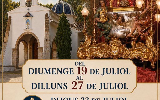 HUI DIUMENGE 19 COMENÇA LA NOVENA AL PATRÓ, EL SANTÍSSIM CRIST DEL CALVARI. Acabarà dilluns 27, dia de la baixada i començament oficial de les festes