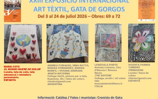 MIRADES URBANES: ART AL VENT 2026, DEIXEM EL CARRER CONSTITUCIÓ. Obres 69 a 72