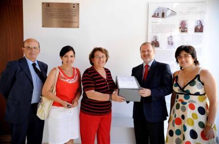 L´ALCALDESSA REP EL PROJECTE DEL NOU GIMNÀS ESCOLAR DE MANS DEL CONSELLER FONT DE MORA