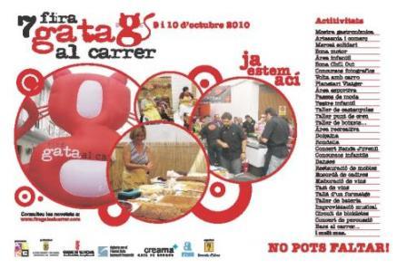 VII FIRA GATA AL CARRERestem a 4 dies. Cartell de la festa.