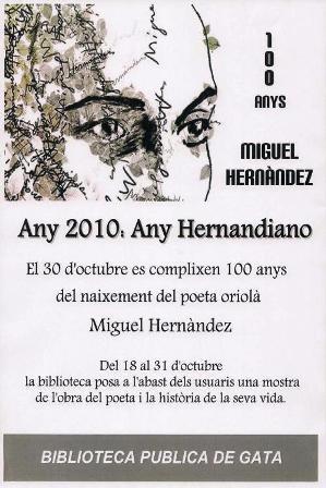 LA BIBLIOTECA DE GATA CELEBRA L´ANY HERNANDIÀ