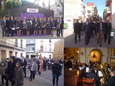 FESTA DE SANTA CECÍLIA 2010. Diumenge 21 ( i II ): banda i coral actuen a la missa.