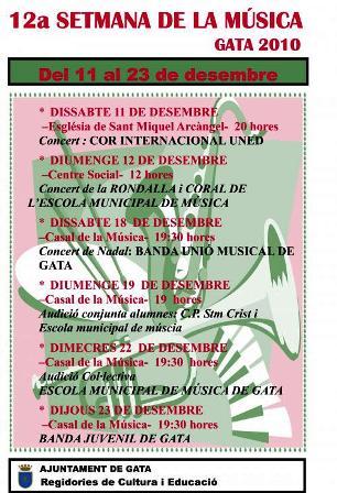 XII SETMANA DE LA MÚSICA: de l'11 al 23 de desembre
