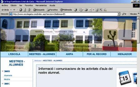 EL COL·LEGI DE GATA TÉ UNA PÀGINA WEB