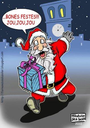 FELICITACIÓ NADALENCA: la tarja postal de Papa Noël, des de Xàbia.