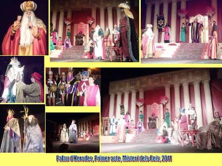 REPRESENTACIÓ: MISTERI DELS REIS MAGS. 1r acte, Palau d'Herodes.