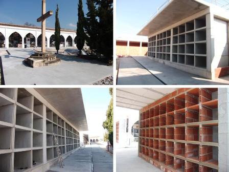COM ES VA FER?. Cementeri municipal: acabats els nous nínxols, avancen les obres.