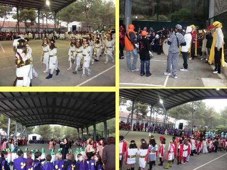 AQUESTA VESPRADA S'HAN FET LES DISFRESSES ESCOLARS. Demà és el Soterrament de la Sardina.