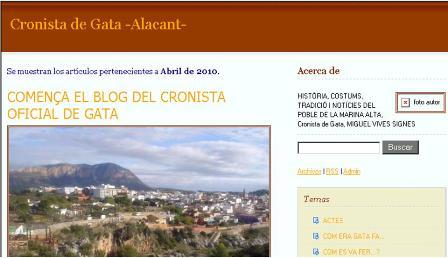 HUI FA UN ANY EL BLOG DEL CRONISTA DE GATA.