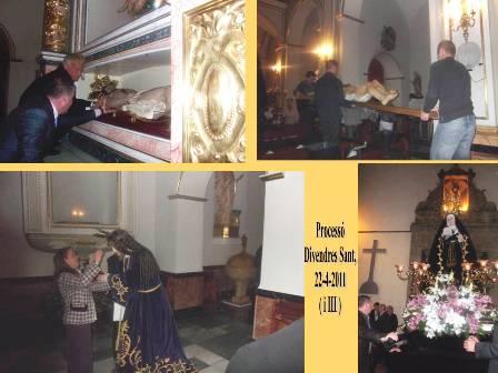 DIVENDRES SANT: Processó del Sant Soterrar. Al final