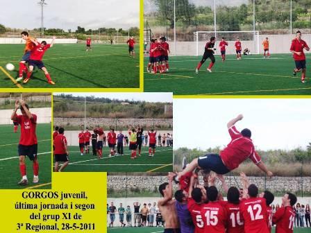 GRAN SEGONA PART A L'ÚLTIM PARTIT DEL GORGOS JUVENIL (5-1) FRONT AL VILLALONGA