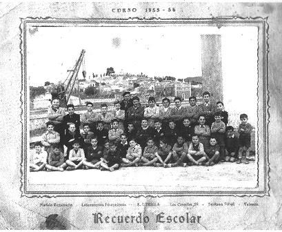 FOTOGRAFIES ANTIGUES (Gata en el record) -469-: Escolars 1955-56