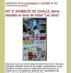 EL CRONISTAFA UN ANY: 20 d'agost de 2010