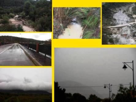 LES PLUGES SÓN NOTÍCIA. 70 LITRES CAIGUTS A GATA ( I ): Paisatges remullats