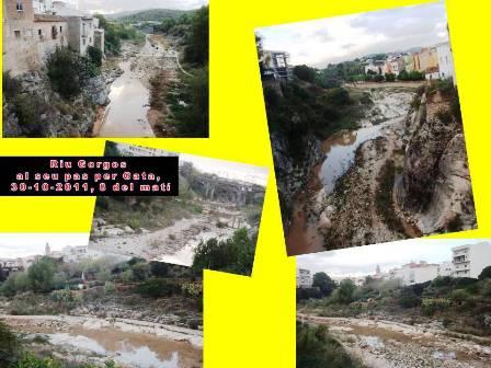 LES PLUGES SÓN NOTÍCIA ( III ): Adéu al temporali a l'aigua del riu