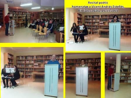 EMOTIU HOMENATGE POÈTIC A VICENT ANDRÉS ESTELLÉS