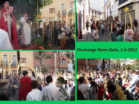 PROCESSÓ DE DIUMENGE RAMS: Comença la Setmana Santa a Gata
