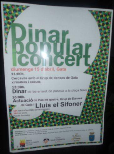 RECORDEUHUI, II DIUMENGE DE PASQUA, ÉS LA FESTA DEL BERENAR