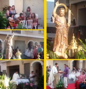 FESTES FONT DEL RIU ( I ): Missa al carrer Lepanto