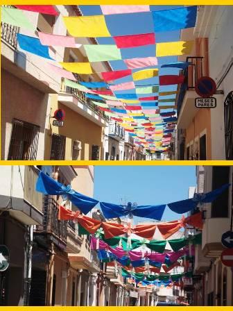 IMATGES DE FESTA: més carrers adornats, Sol i Bassa
